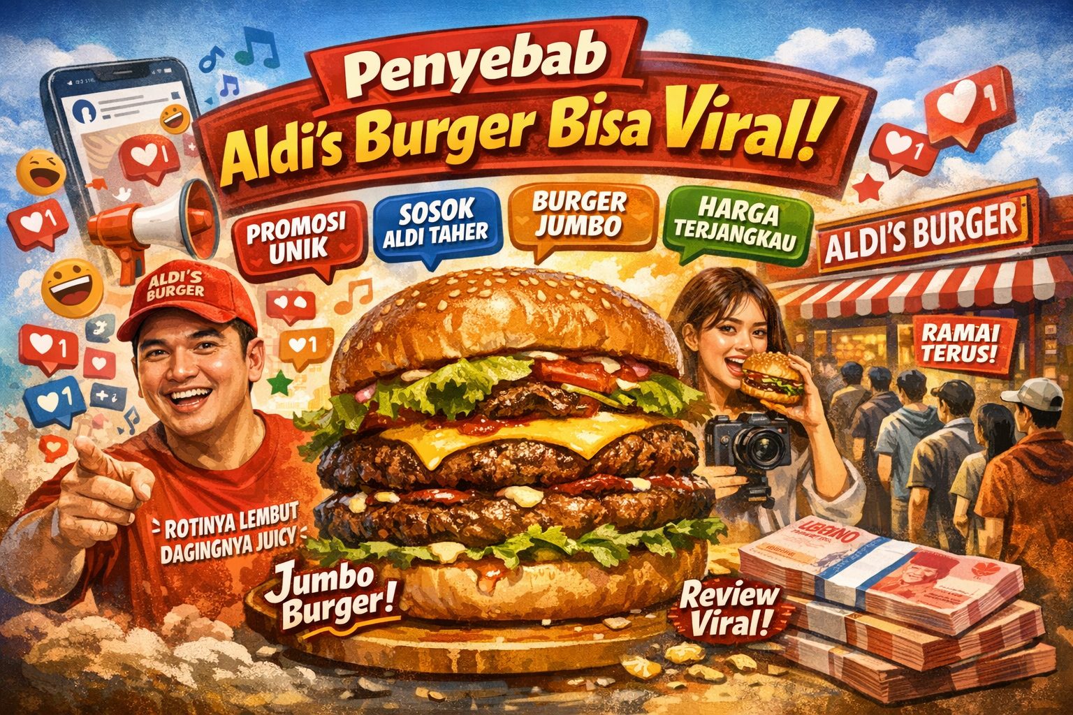 Penyebab Aldi’s Burger bisa viral