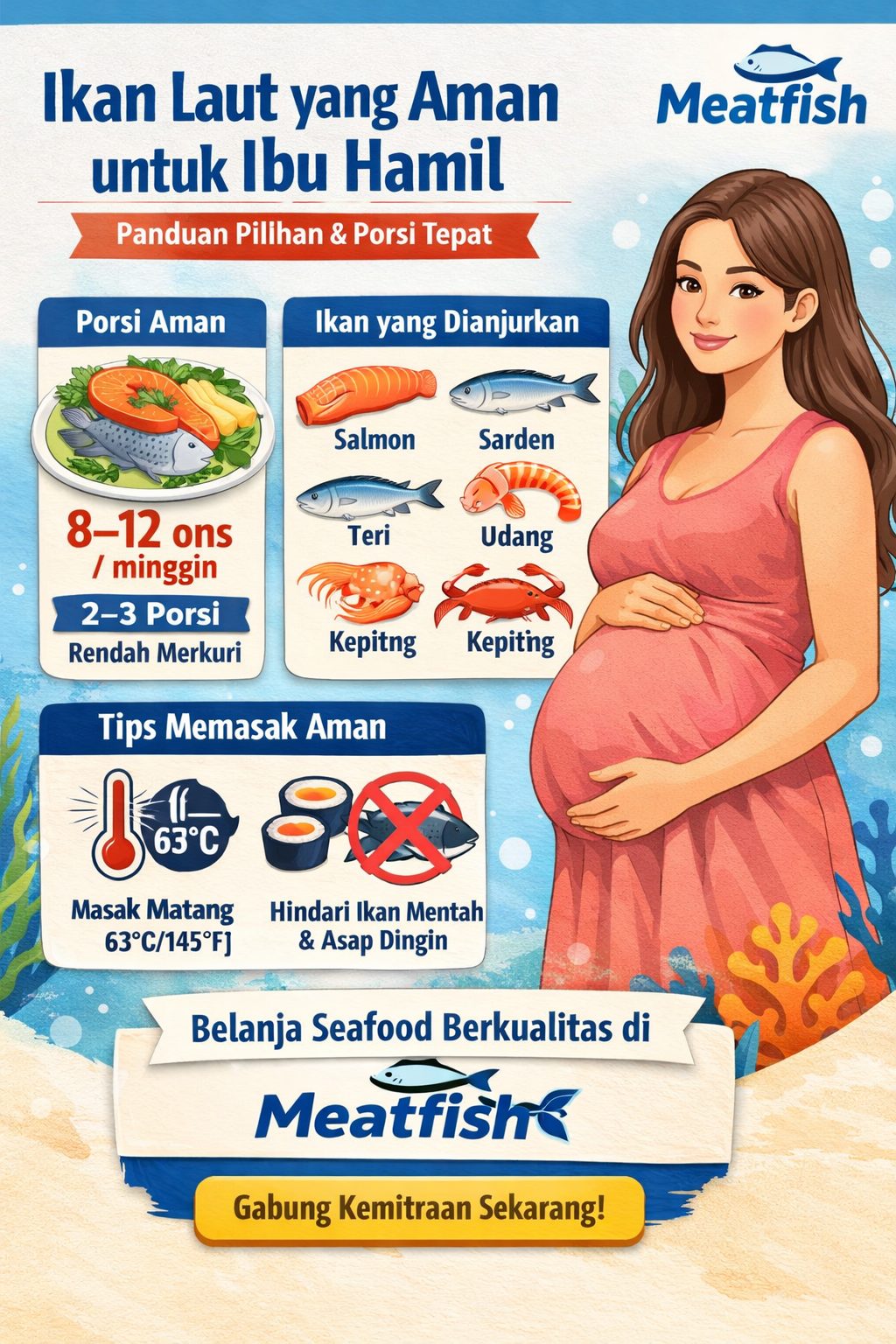 ikan laut aman untuk ibu hamil