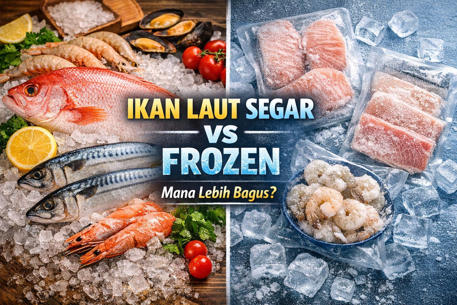 Ikan laut segar vs frozen
