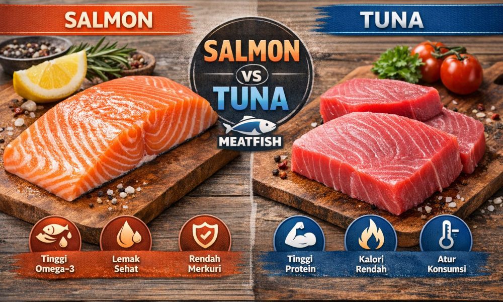 Salmon vs tuna kandungan gizi