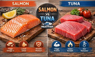Salmon vs tuna kandungan gizi