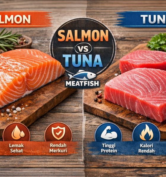 Salmon vs tuna kandungan gizi