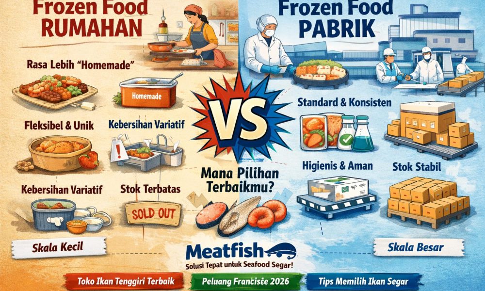 Frozen food rumahan vs pabrik