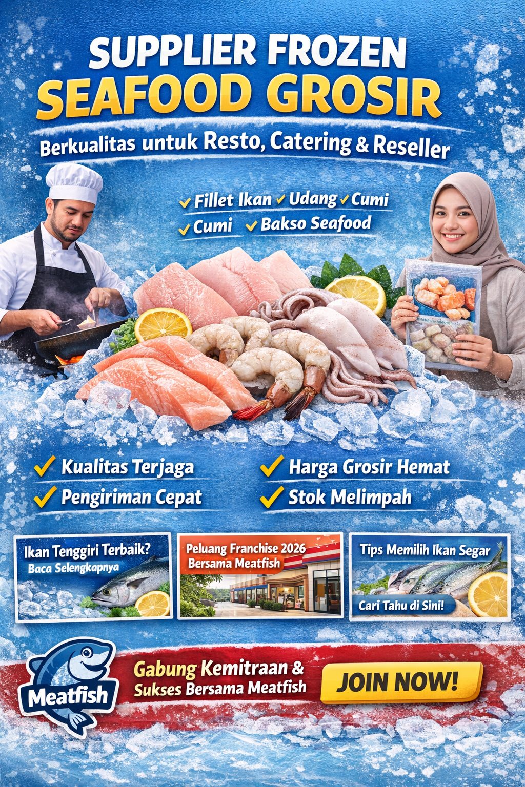 Supplier frozen seafood grosir untuk resto