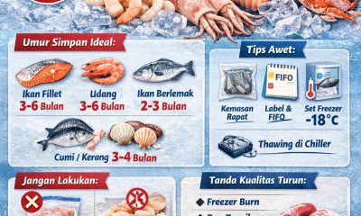 Seafood frozen tahan berapa lama