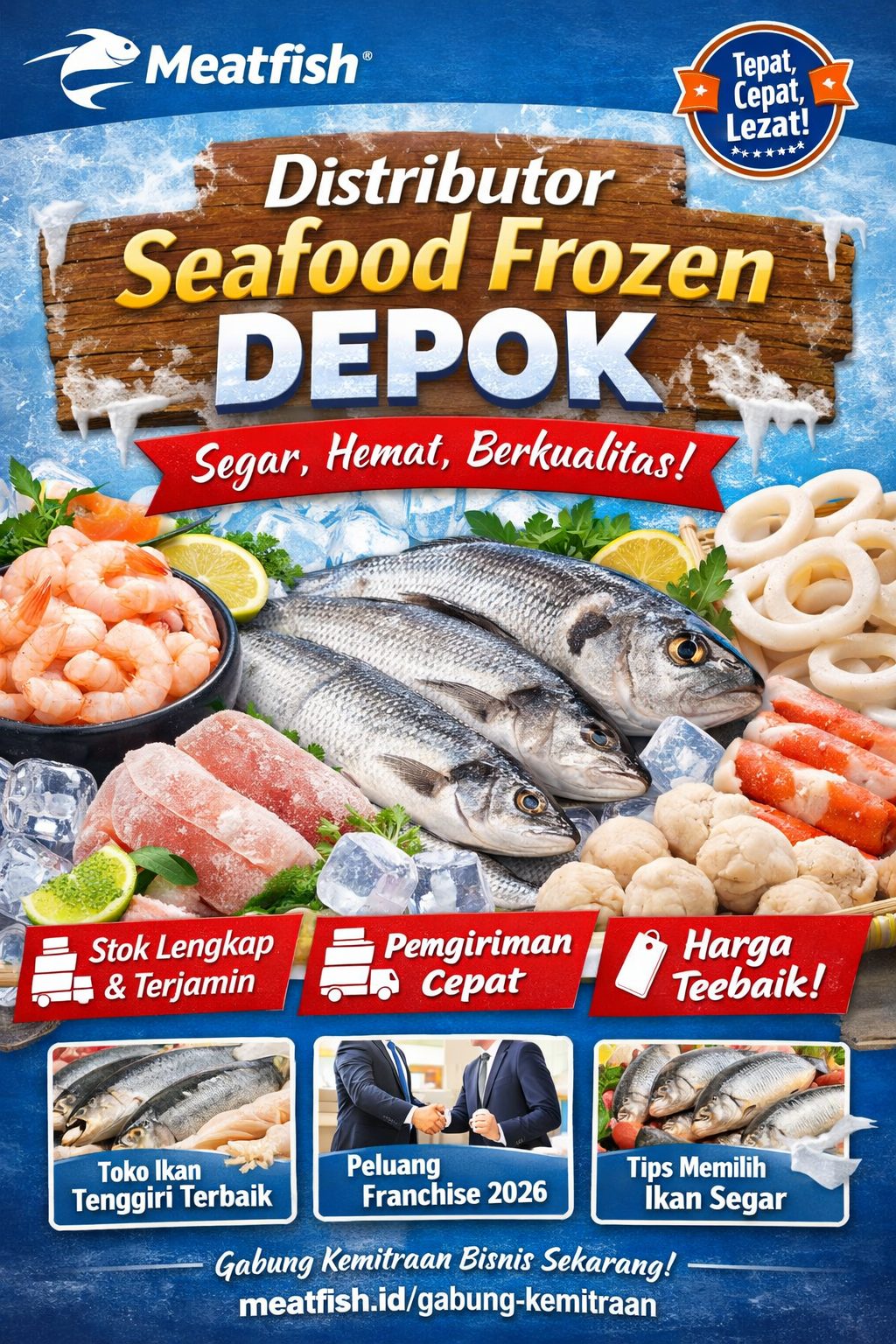 Cari distributor seafood frozen Depok