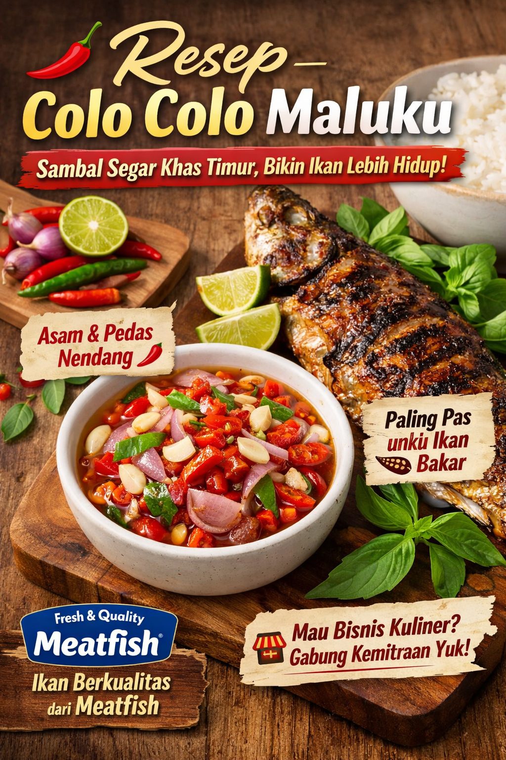 Resep colo colo Maluku segar