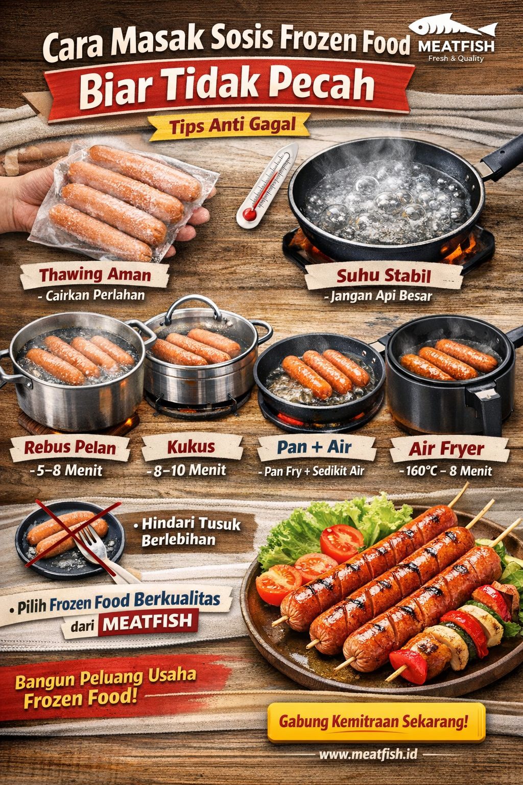 Cara masak sosis frozen food