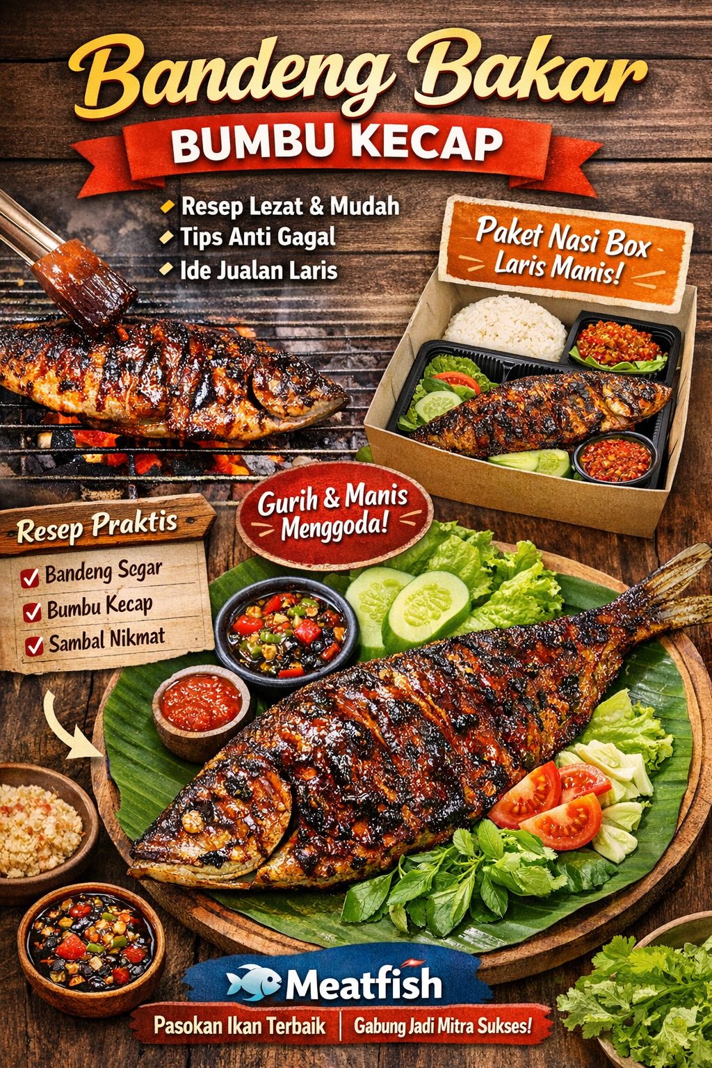 Resep bandeng bakar bumbu kecap