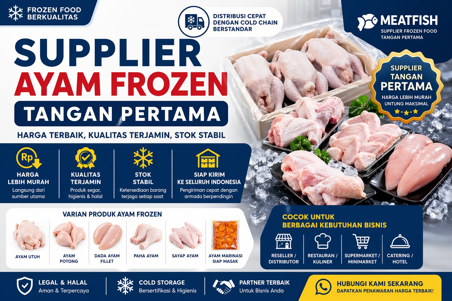 supplier ayam frozen tangan pertama