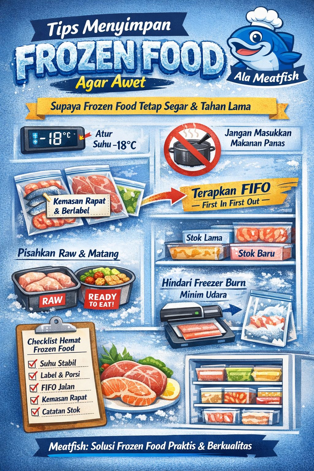 Tips menyimpan frozen food agar awet