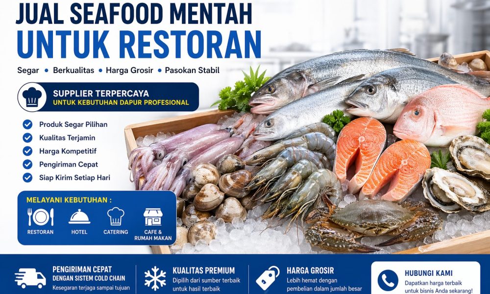 Jual seafood mentah