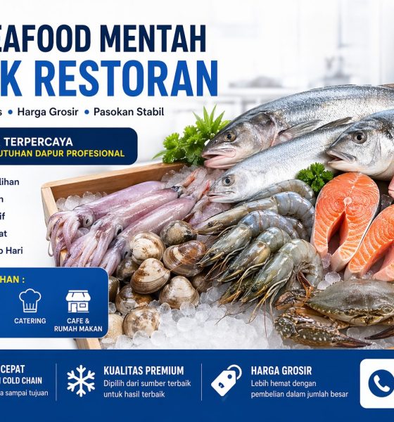 Jual seafood mentah