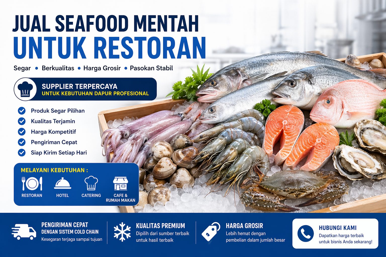 Jual seafood mentah