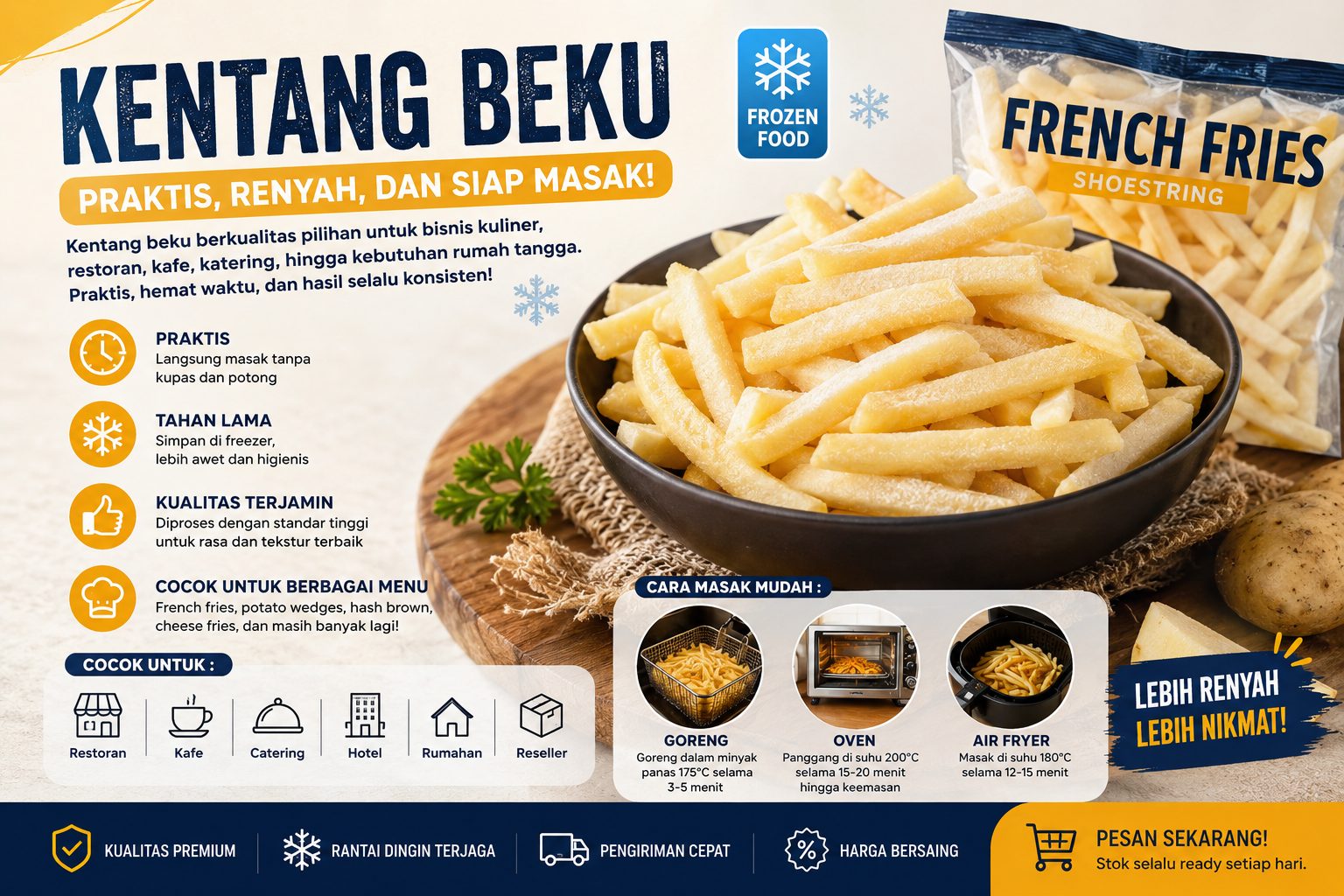 kentang beku