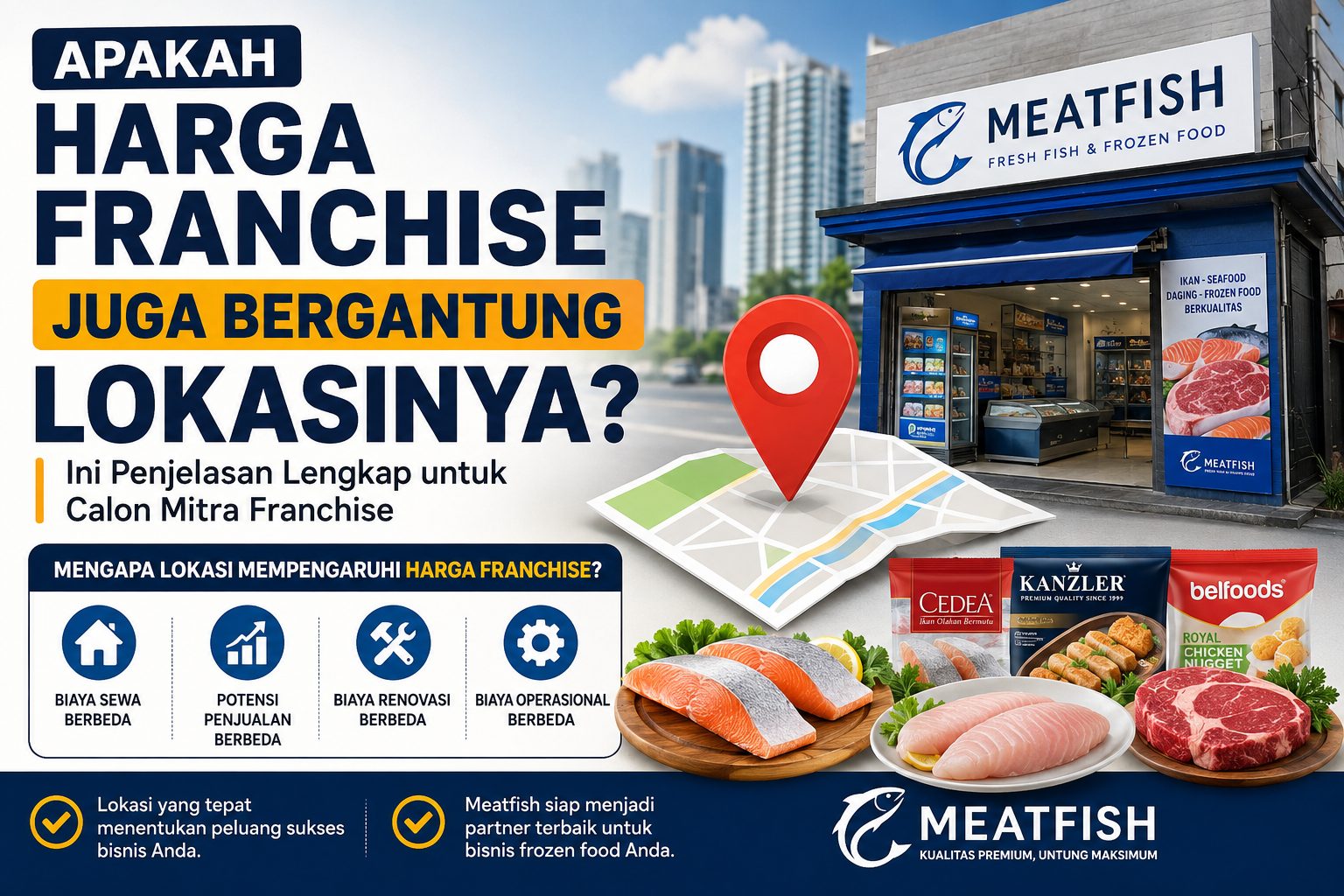 Harga lokasi Franchise